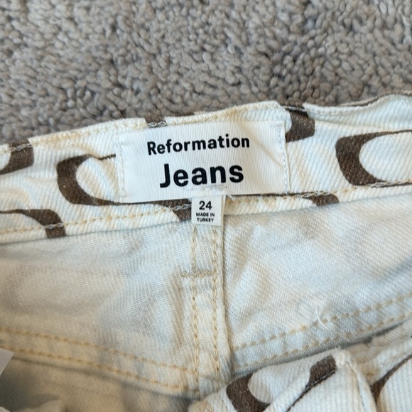 Reformation Mod High Rise Straight Jeans | Size 24 | Sold Out Style - Picture 5 of 9